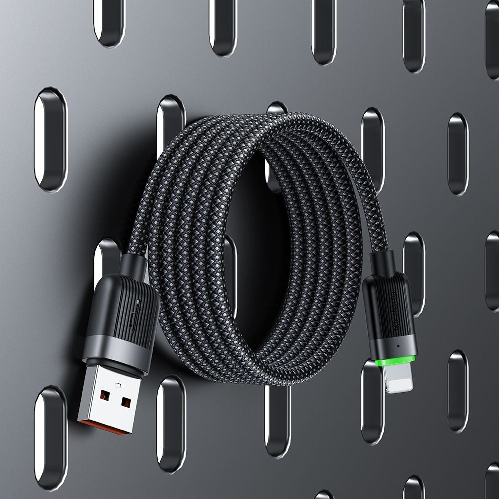 Кабел за данни и зареждане USB-A - Lightning McDodo CA-6000 Self Winding, 18W, 1.2m, Черен