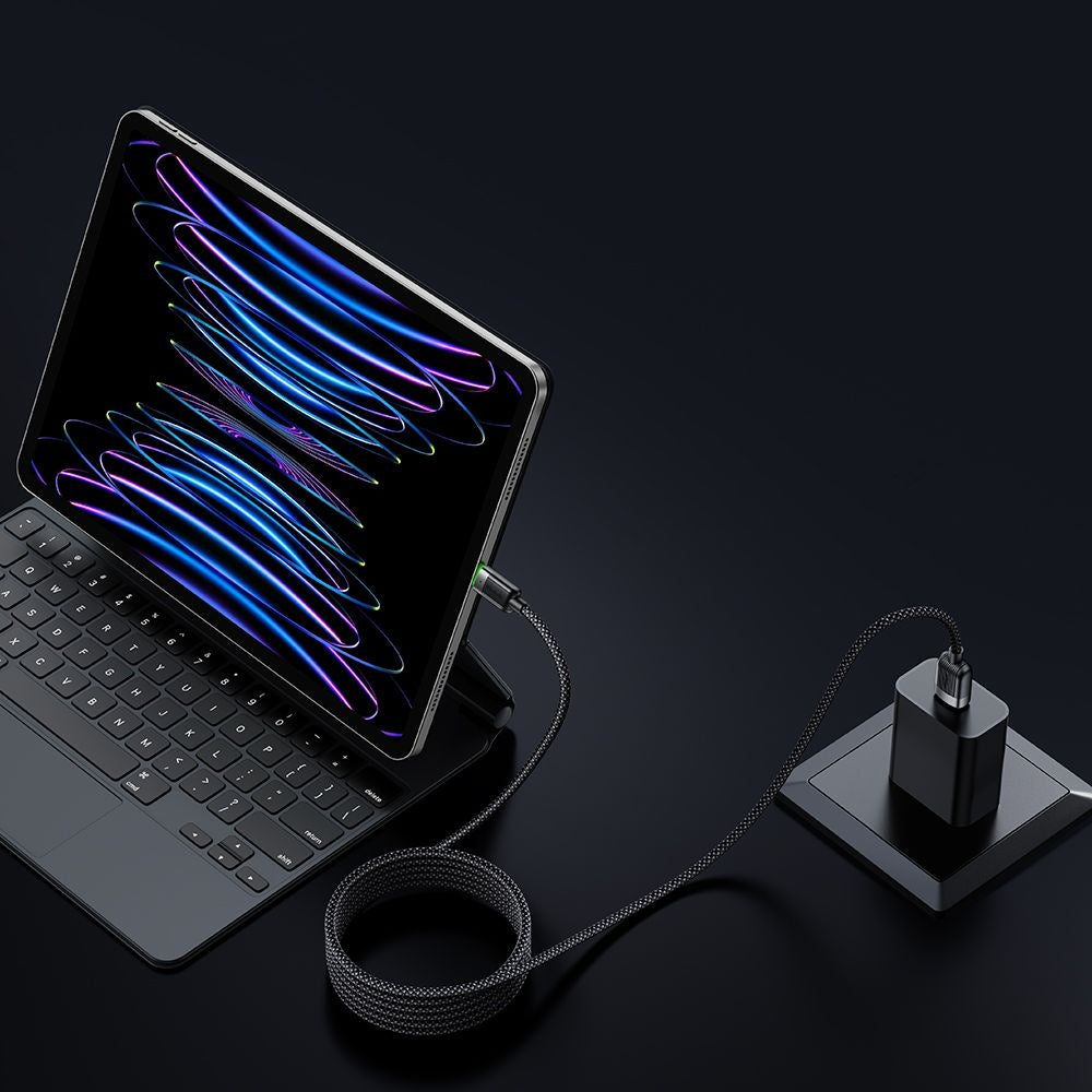 Кабел за данни и зареждане USB-A - Lightning McDodo CA-6000 Self Winding, 18W, 1.2m, Черен