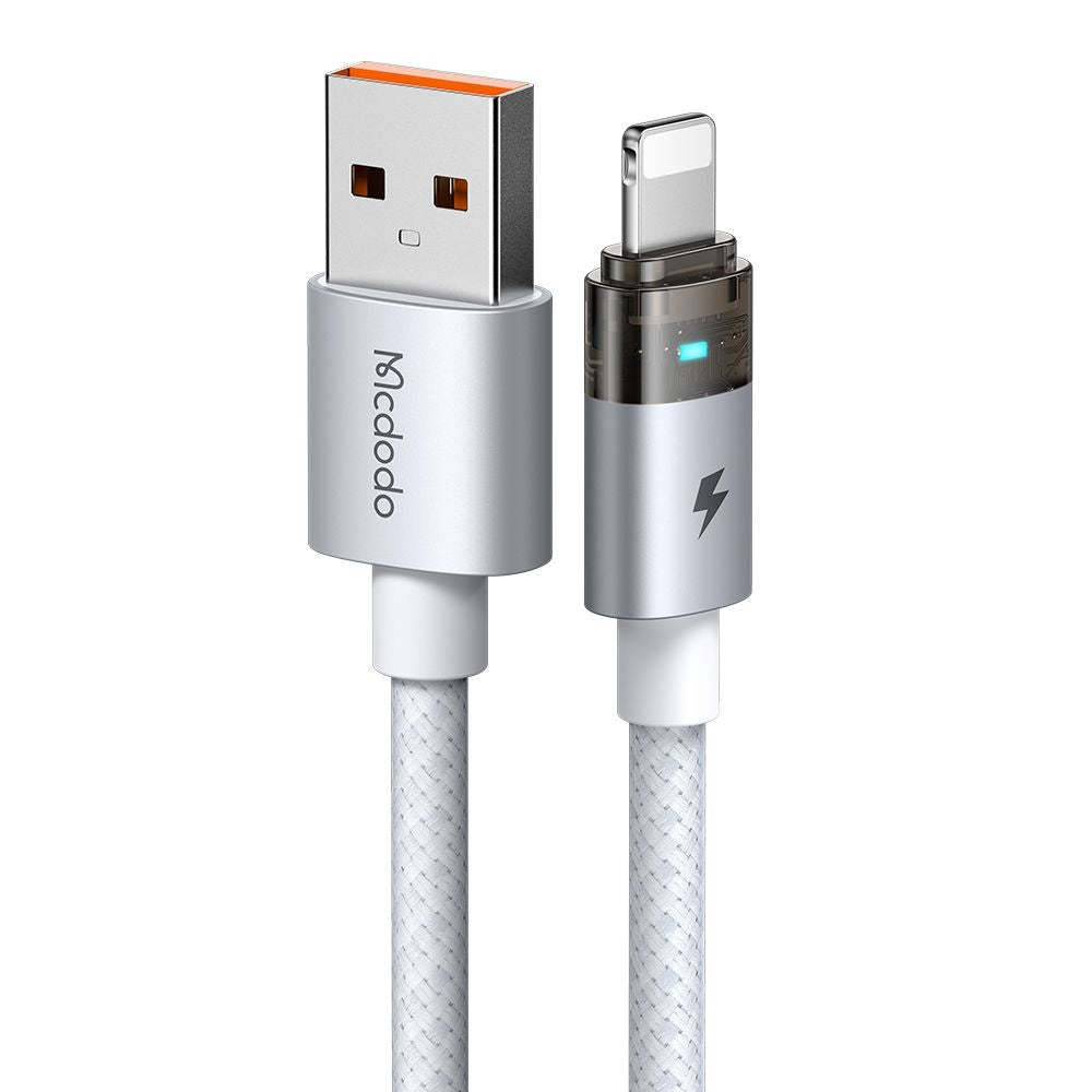Кабел за данни и зареждане USB-A - Lightning McDodo CA-6912, 18W, 1.2m, Бял