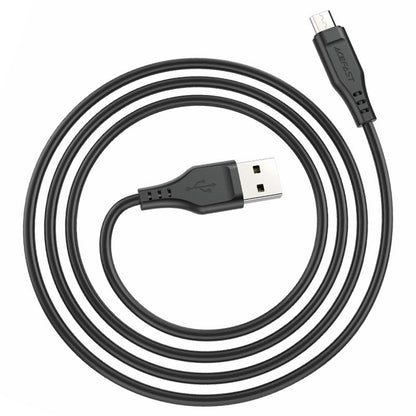 Кабел за данни и зареждане USB-A - microUSB Acefast C3-09, 18W, 1.2m, Бял