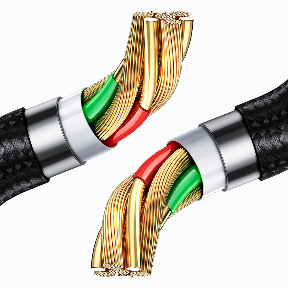 Кабел за данни и зареждане USB-A - microUSB McDodo CA-1070 Display, 18W, 1.2m, Черен