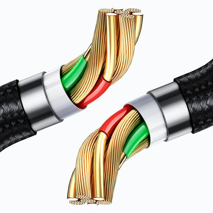 Кабел за данни и зареждане USB-A - microUSB McDodo CA-1070 Display, 18W, 1.2m, Черен