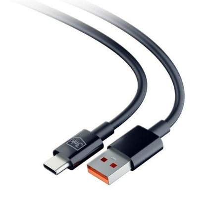 Кабел за данни и зареждане USB-A - USB-C 3MK Hyper, 18W, 1.2m, Черен