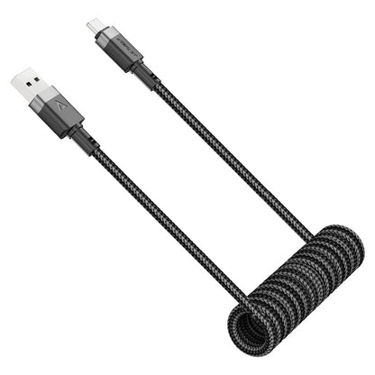 Кабел за данни и зареждане USB-A - USB-C Acefast C14-04, 18W, 1.2m, Черен