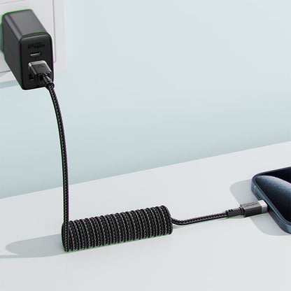Кабел за данни и зареждане USB-A - USB-C Acefast C14-04, 18W, 1.2m, Черен