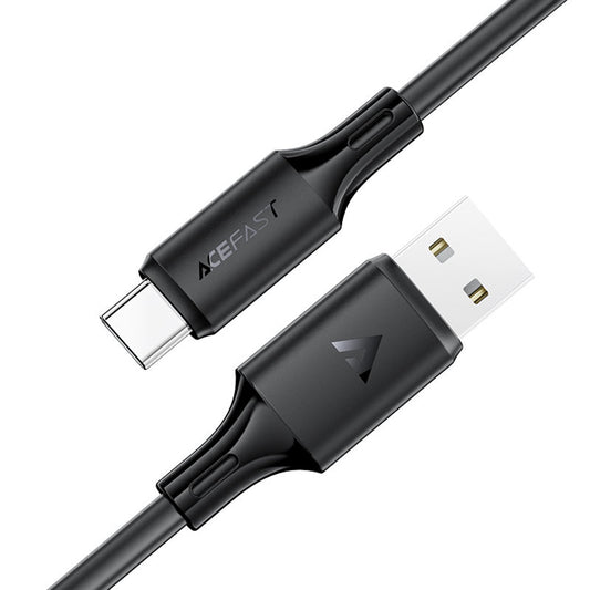 Кабел за данни и зареждане USB-A - USB-C Acefast C17-04, 18W, 1.2m, Черен