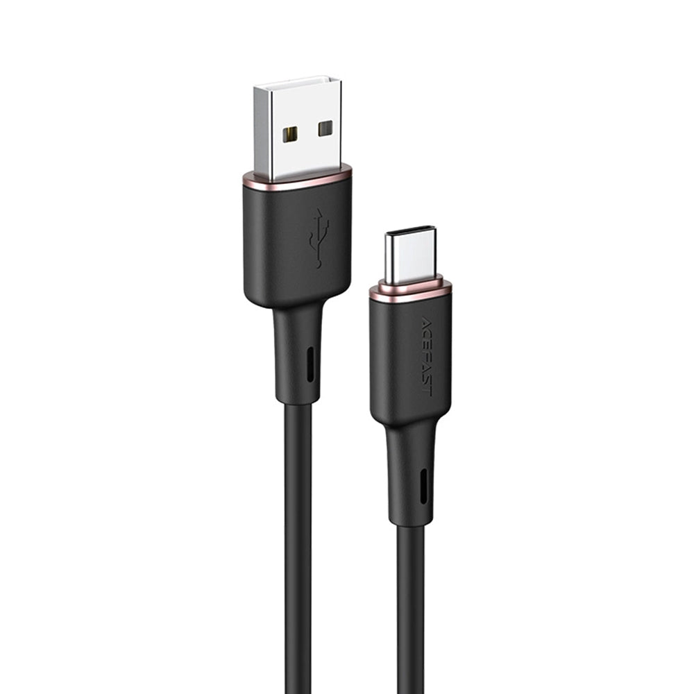 Кабел за данни и зареждане USB-A - USB-C Acefast C2-04, 18W, 1.2m, Черен