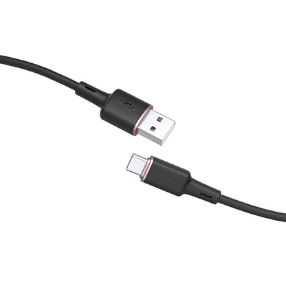 Кабел за данни и зареждане USB-A - USB-C Acefast C2-04, 18W, 1.2m, Черен