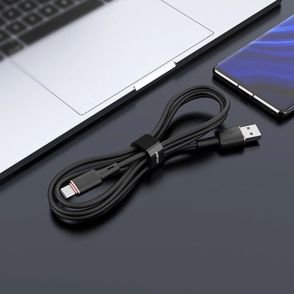 Кабел за данни и зареждане USB-A - USB-C Acefast C2-04, 18W, 1.2m, Черен