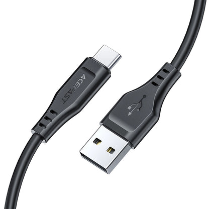 USB-A to USB-C Data and Charging Cable Acefast C3-03, 60W, 1.2m, White