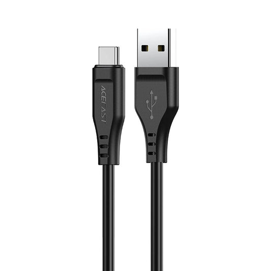 Кабел за данни и зареждане USB-A - USB-C Acefast C3-03, 60W, 1.2m, Черен