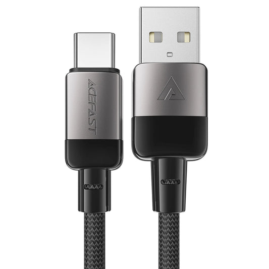 Кабел за данни и зареждане USB-A - USB-C Acefast C9-04, 18W, 1.2m, Черен