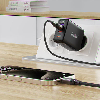 Кабел за данни и зареждане USB-A - USB-C Acefast C9-04, 18W, 1.2m, Черен