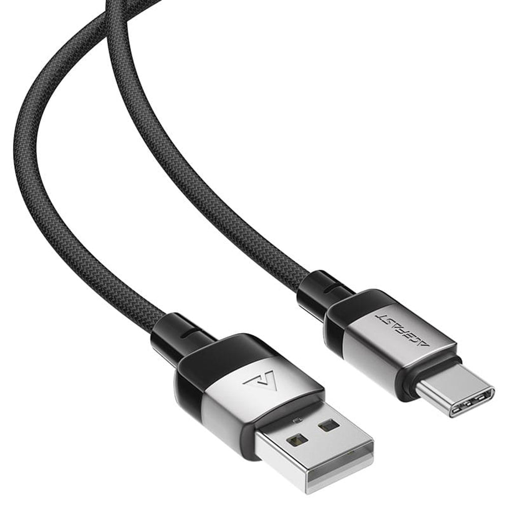 Кабел за данни и зареждане USB-A - USB-C Acefast C9-04, 18W, 1.2m, Черен