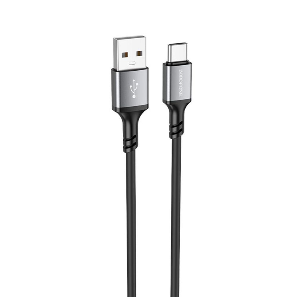 Кабел за данни и зареждане USB-A - USB-C Borofone BX83, 18W, 1m, Черен