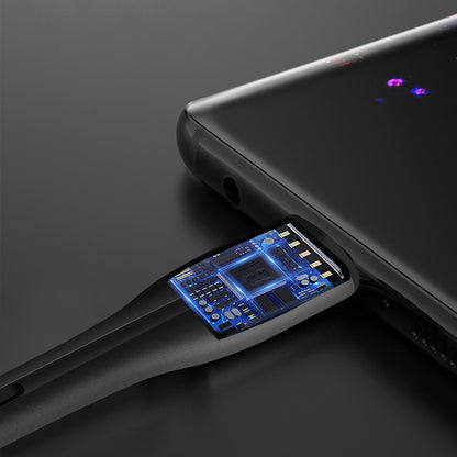 Кабел за данни и зареждане USB-A - USB-C ColorWay CW-CBUC034, 18W, 1m, Черен