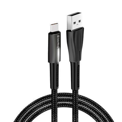 Кабел за данни и зареждане USB-A - USB-C ColorWay CW-CBUC035, 18W, 1m, Черен