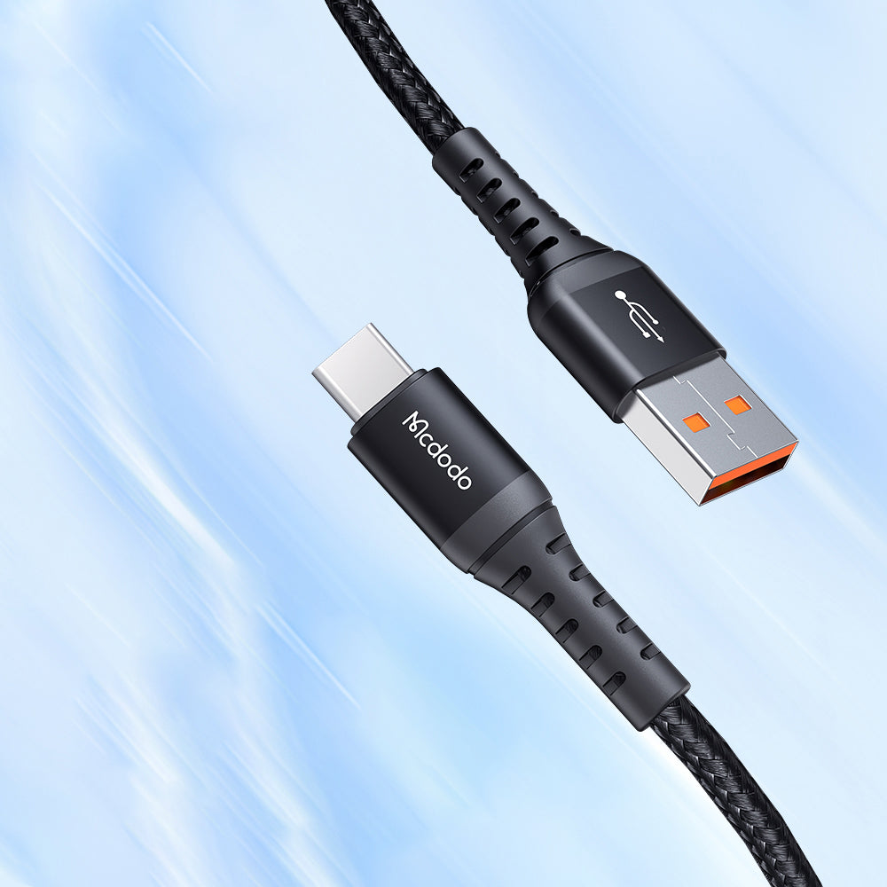 Кабел за данни и зареждане USB-A - USB-C McDodo CA-2271, 18W, 1m, Черен