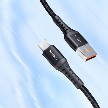 Кабел за данни и зареждане USB-A - USB-C McDodo CA-2271, 18W, 1m, Черен