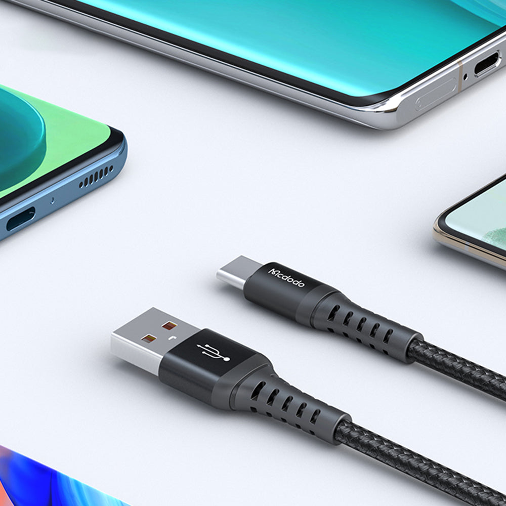 Кабел за данни и зареждане USB-A - USB-C McDodo CA-2271, 18W, 1m, Черен