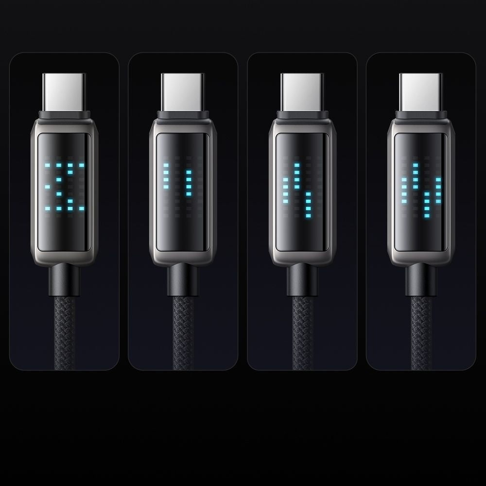 Кабел за данни и зареждане USB-A - USB-C McDodo CA-2350 Display, 100W, 1.2m, Черен