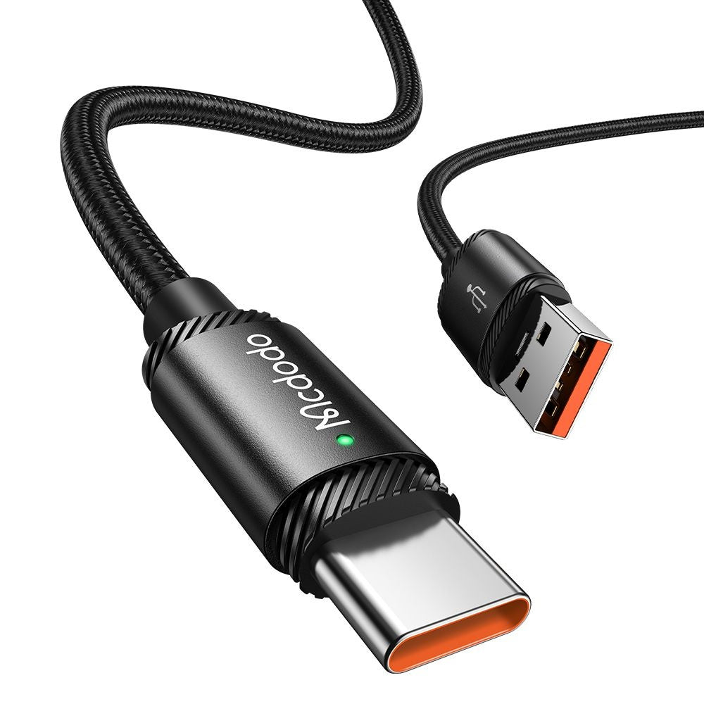 Кабел за данни и зареждане USB-A - USB-C McDodo CA-4730, 120W, 1.5m, Черен