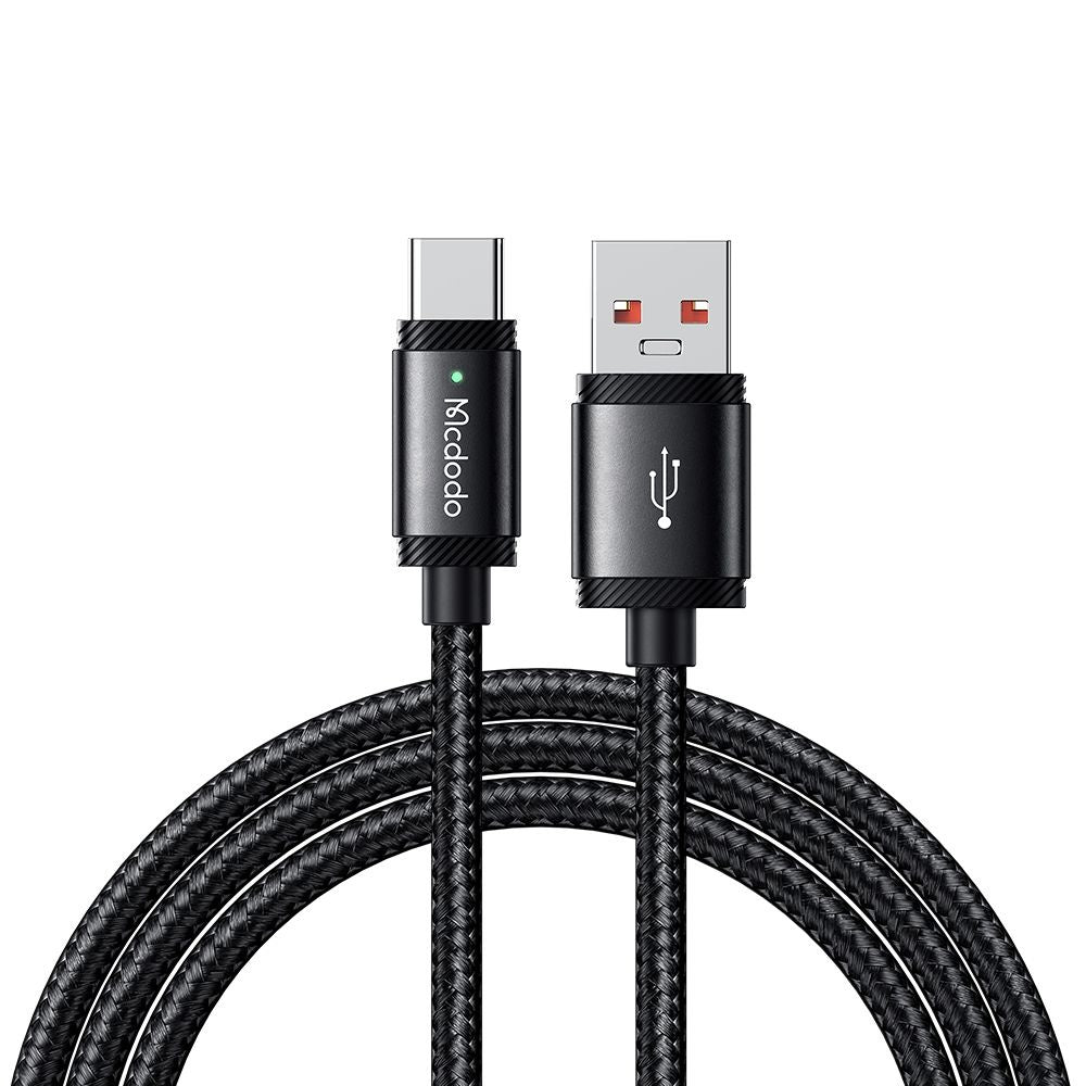 Кабел за данни и зареждане USB-A - USB-C McDodo CA-4730, 120W, 1.5m, Черен