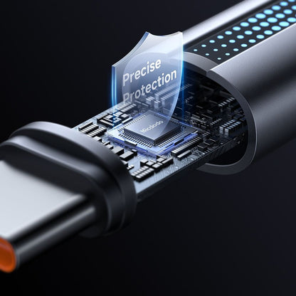 Кабел за данни и зареждане USB-A - USB-C McDodo CA-5180, 100W, 1.2m, Черен