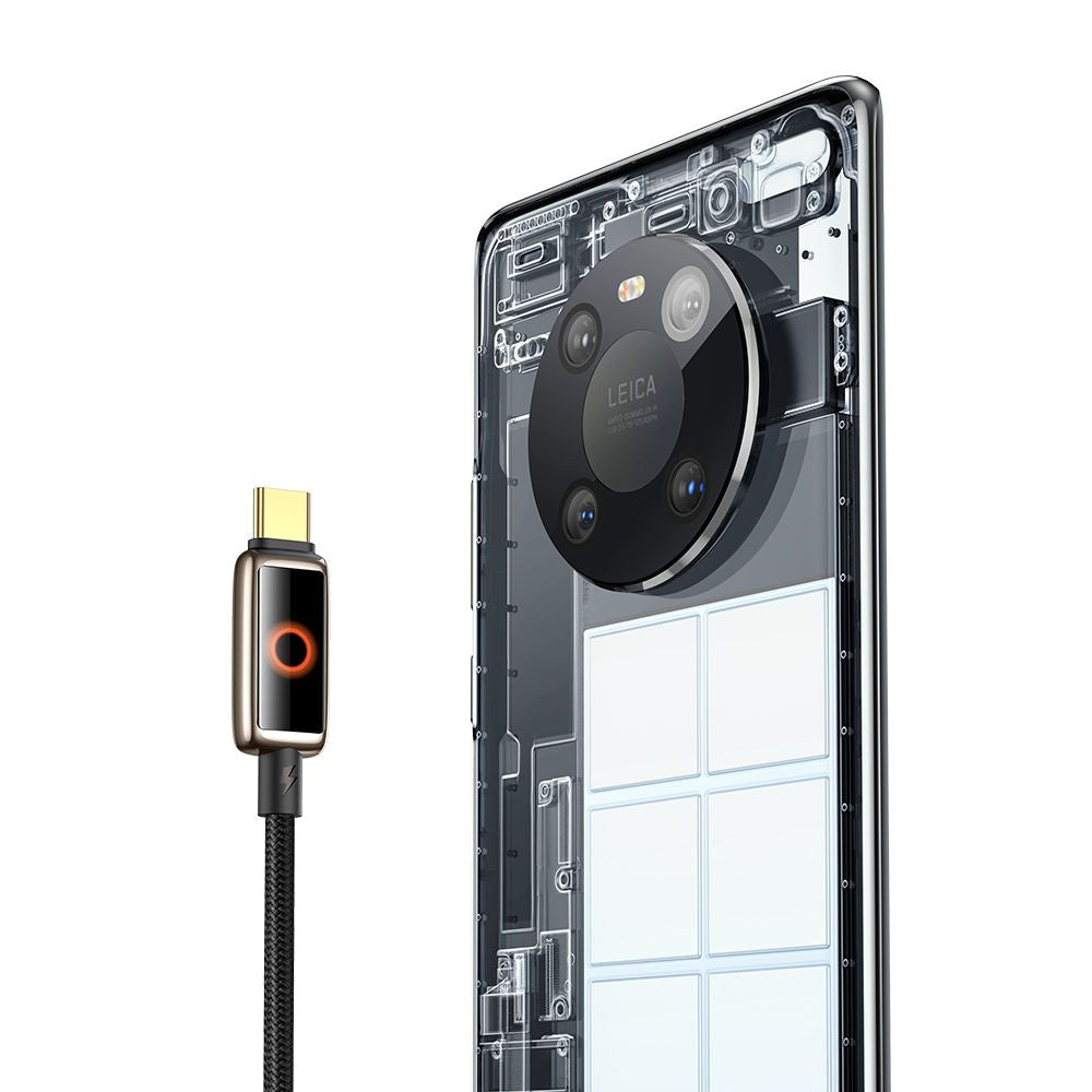 Кабел за данни и зареждане USB-A - USB-C McDodo CA-6650 Auto Power Off, 100W, 1.2m, Черен