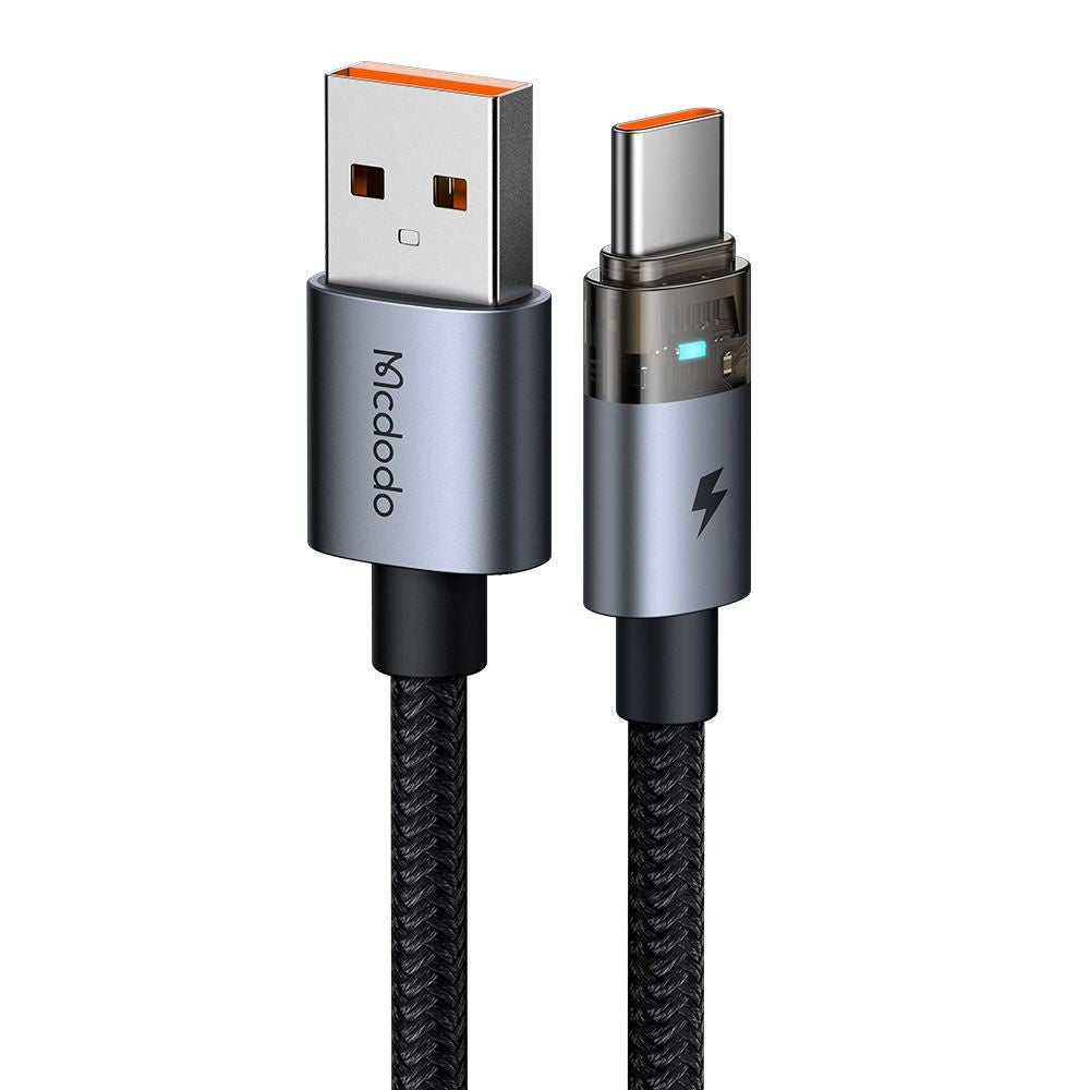 Кабел за данни и зареждане USB-A - USB-C McDodo CA-6890, 66W, 1.2m, Черен