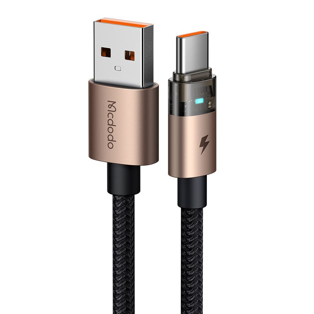 Кабел за данни и зареждане USB-A - USB-C McDodo CA-6891, 66W, 1.2m, Златист