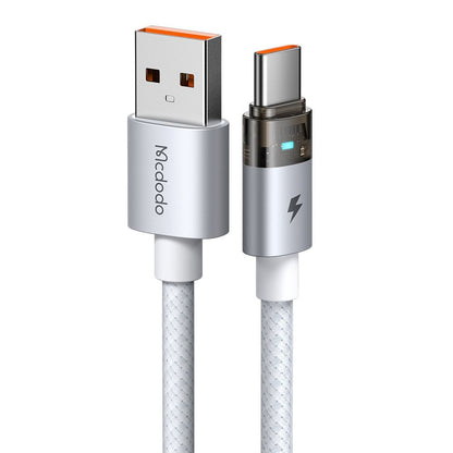 Кабел за данни и зареждане USB-A - USB-C McDodo CA-6892, 66W, 1.2m, Бял