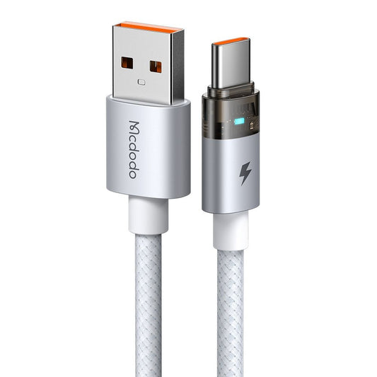 USB-A to USB-C Data and Charging Cable McDodo CA-6892, 66W, 1.2m, White