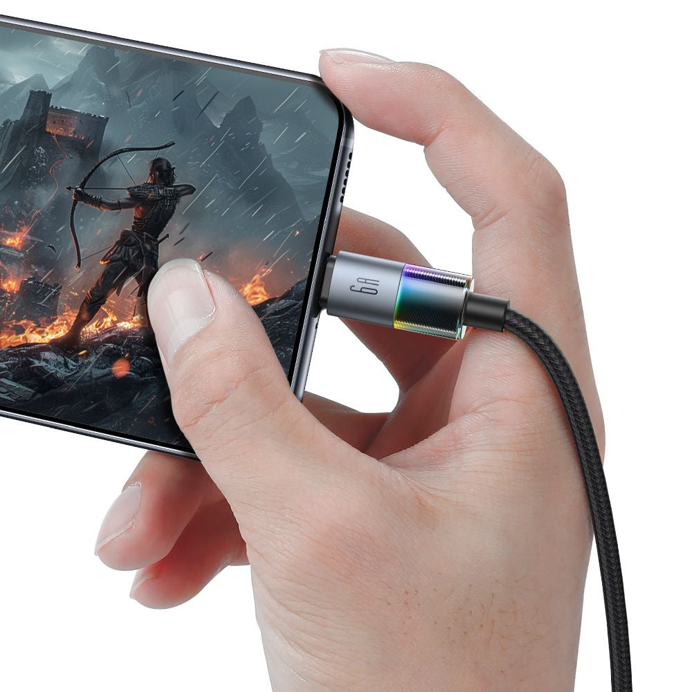 Кабел за данни и зареждане USB-A - USB-C McDodo CA-8180 Colorful, 66W, 1.2m, Черен