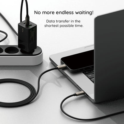 Кабел за данни и зареждане USB-A - USB-C Ringke, 60W, 2m, Черен