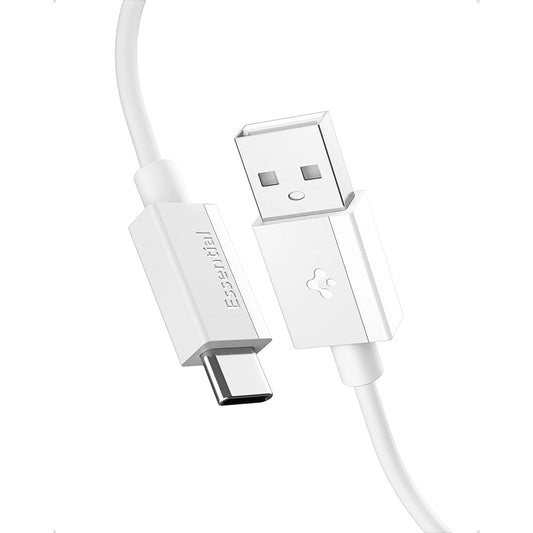 USB-A to USB-C Data and Charging Cable Spigen EB6015AC, 60W, 1.5m, White ACA10413