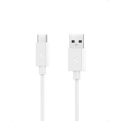 Кабел за данни и зареждане USB-A - USB-C Spigen Essential, 60W, 2m, Бял