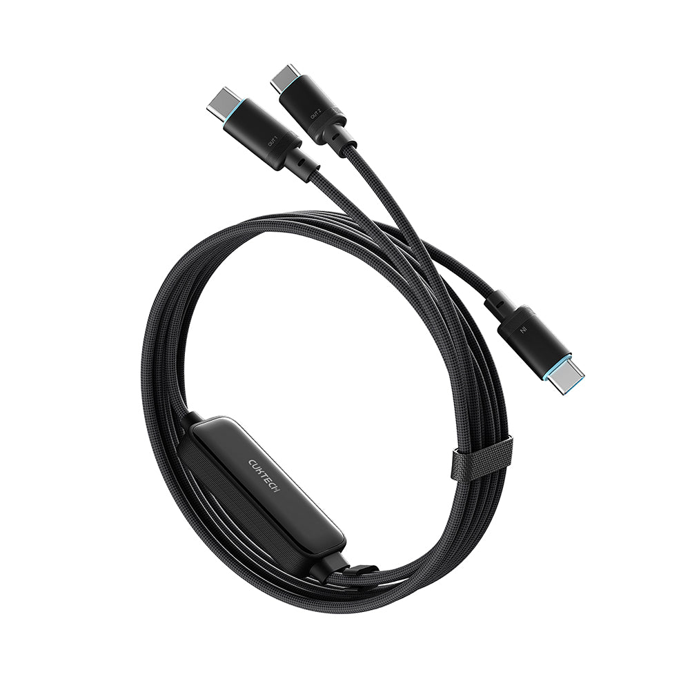 USB-C Data and Charging Cable - 2 x USB-C Cuktech C2C615, 140W, 1.5m, Black CKC2C615GLBK