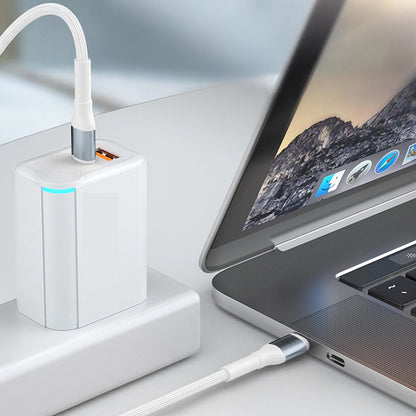 USB-C to Lightning Data and Charging Cable 3MK Hyper N, 20W, 1m, White