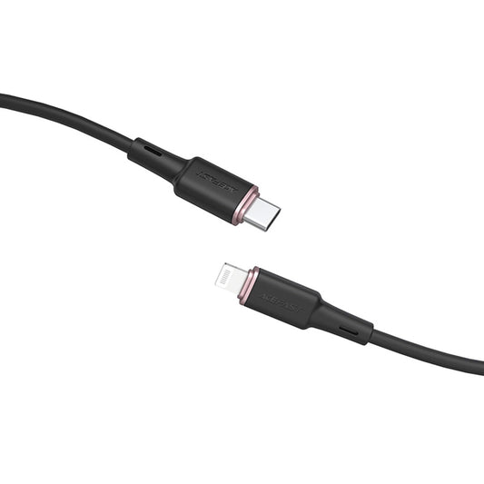 Кабел за данни и зареждане USB-C - Lightning Acefast C2-01, 30W, 1.2m, Черен