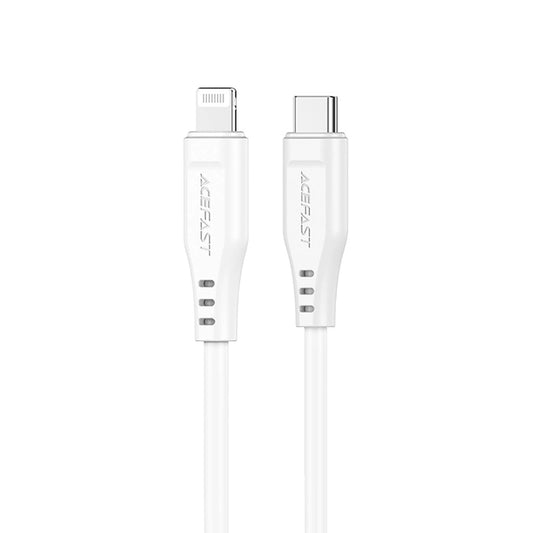 Кабел за данни и зареждане USB-C - Lightning Acefast C3-01, 30W, 1.2m, Бял