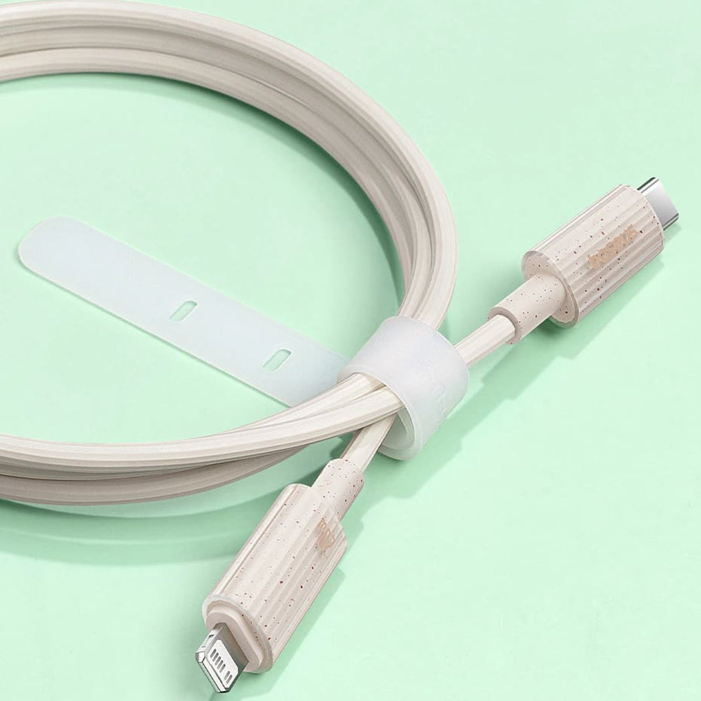 USB-C to Lightning Data and Charging Cable - Baseus Habitat, 20W, 1m, Green P10360201631-00
