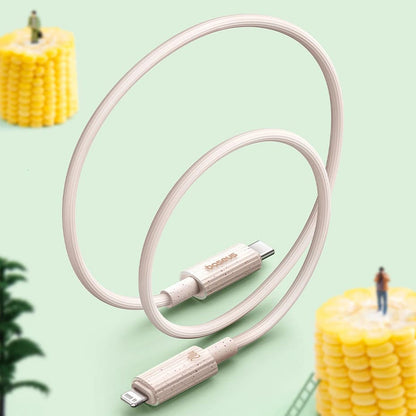 USB-C to Lightning Data and Charging Cable - Baseus Habitat, 20W, 1m, Green P10360201631-00