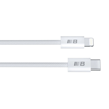 Кабел за данни и зареждане USB-C - Lightning Blueo, 20W, 1.2m, Бял