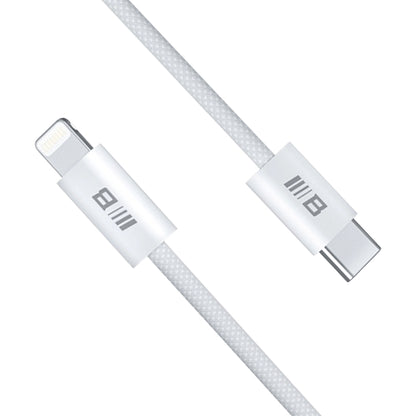 Кабел за данни и зареждане USB-C - Lightning Blueo, 20W, 2m, Бял