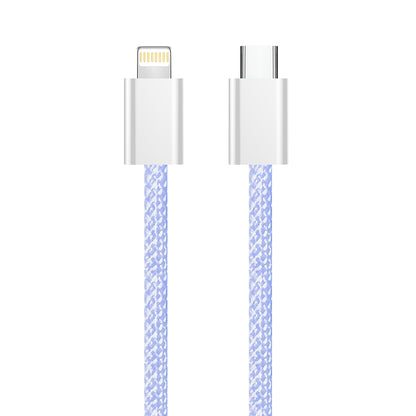 Кабел за данни и зареждане USB-C - Lightning ColorWay CW-CBPDCL061, 27W, 1m, Лилав
