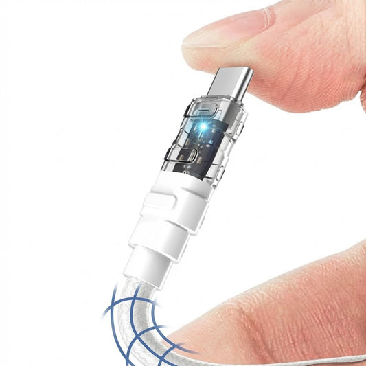 Кабел за данни и зареждане USB-C - Lightning Lito LD05, 27W, 1m, Бял