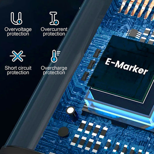 Кабел за данни и зареждане USB-C - Lightning Lito LD09CL Display, 36W, 1.2m, Черен