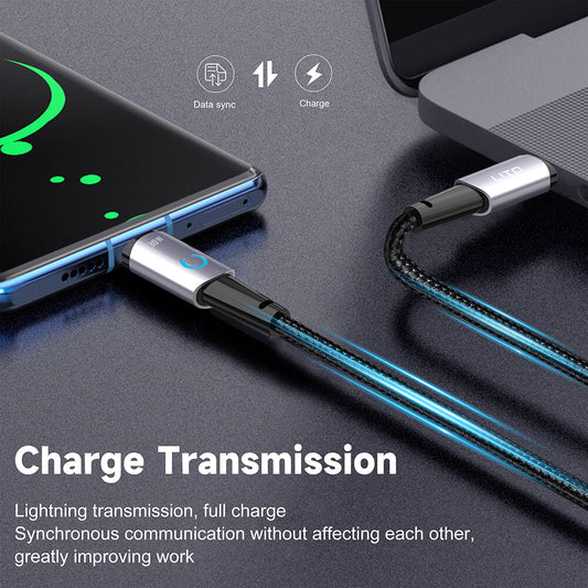 Кабел за данни и зареждане USB-C - Lightning Lito LD10CL, 30W, 1m, Черен