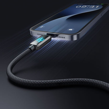 Кабел за данни и зареждане USB-C - Lightning McDodo CA-2630 Display, 36W, 1.2m, Черен